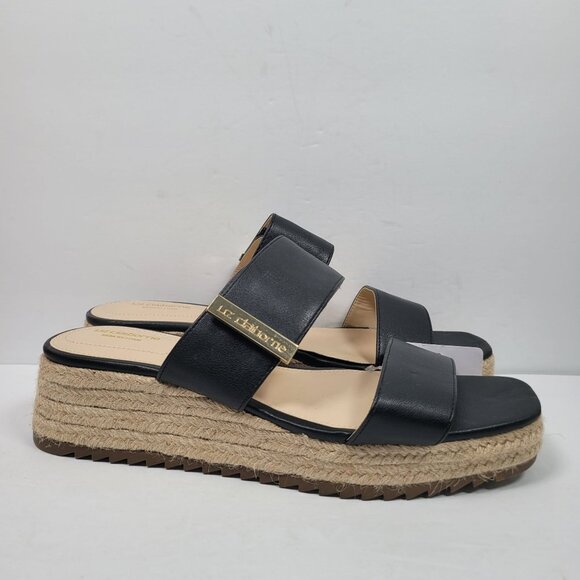 Liz Claiborne Embrook Women's Black Wedge Sandals 106-2451 US Size 10M NWT - Picture 1 of 9